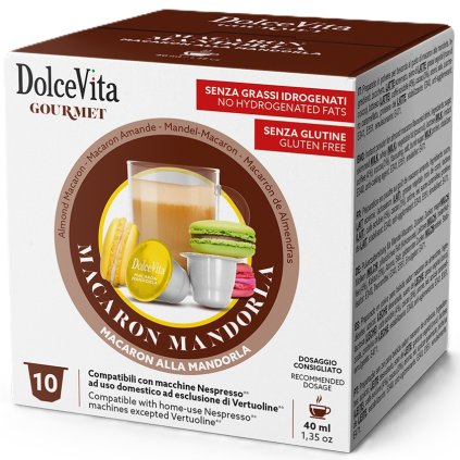 Dolce Vita Cappuccino s příchutí Makronek do Nespresso® kapsle 10ks