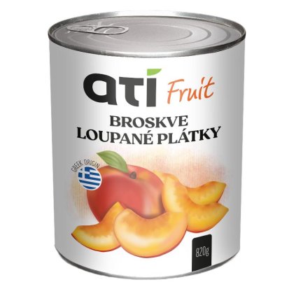 ATI Fruit broskve loupané plátky 820g