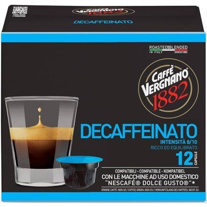 Caffe Vergnano Decaffeinato kapszula Dolce Gusto-hoz 12 db