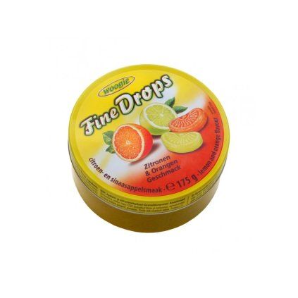 Woogie Fine Drops citrom és narancs ízű cseppek 175g