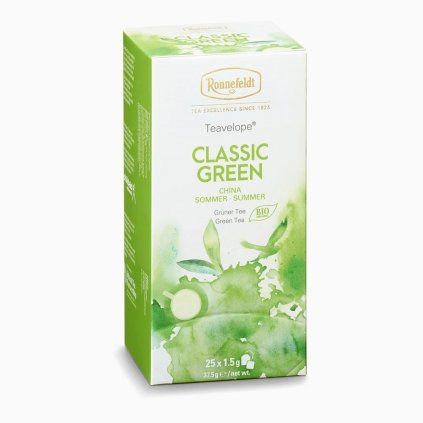 Ronnefeldt Teavelope Classic Green BIO zelený čaj 25x1,5g nejkafe