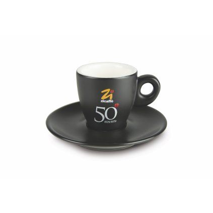 Zicaffè šálek na espresso Cinquantenario černý