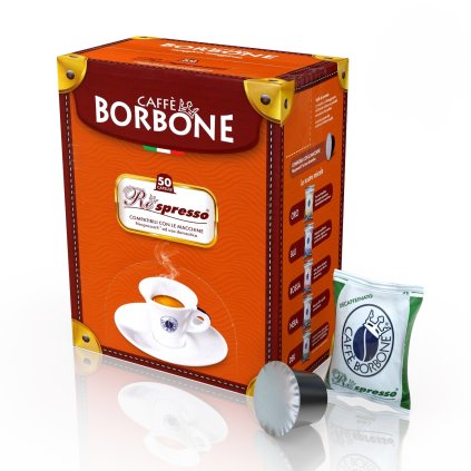 Kávové kapsle Caffe Borbone Miscela Decaf bezkofeinové do Nespresso 50 ks