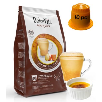 Nespresso kompatibilis Dolce Vita Creme Brulee kapszula 10 adagos kiszerelésben - tomilla