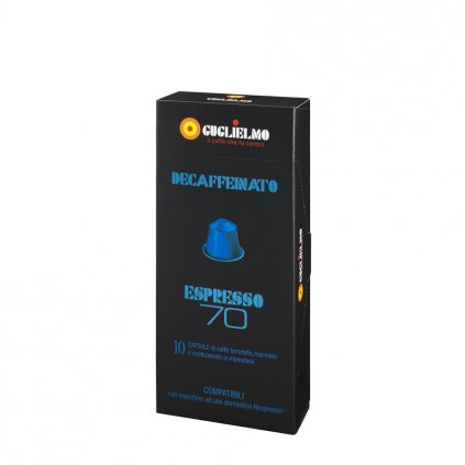 kapsle guglielmo lespreso70 decaffeinato kompatibilni s nespresso 10kusu