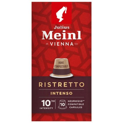 Kompostovatelné kávové kapsle Julius Meinl INSPRESSO Ristretto Intenso do Nespresso 10ks