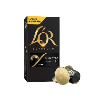 l or espresso ristretto intenzita 11 10 hlinikovych kapsli kompatibilnich s kavovary nespresso