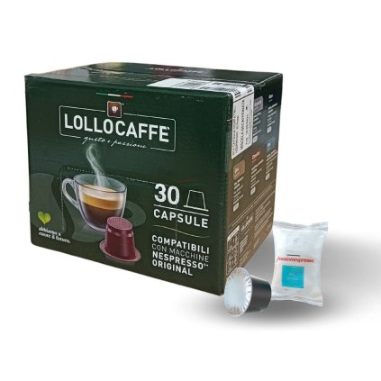 kavove kapsle lollo caffe deca espresso do nespresso 30 kusu