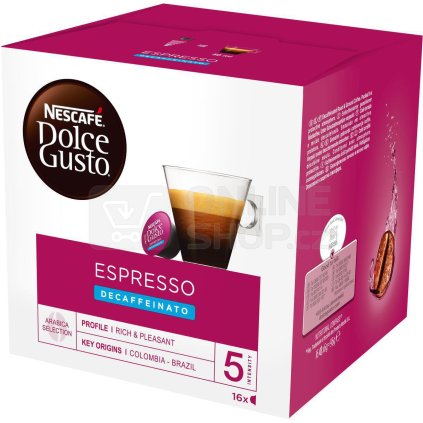 nescafe dolce gusto espresso decaffeinato kavove kapsle 16 ks nejkafe