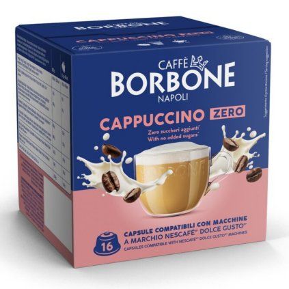 caffe borbone cappuccino zero kapsle do dolce gusto 16ks