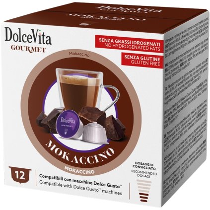 Dolce Vita Mokaccino cappuccino s čokoládou do Dolce Gusto 12 kapslí