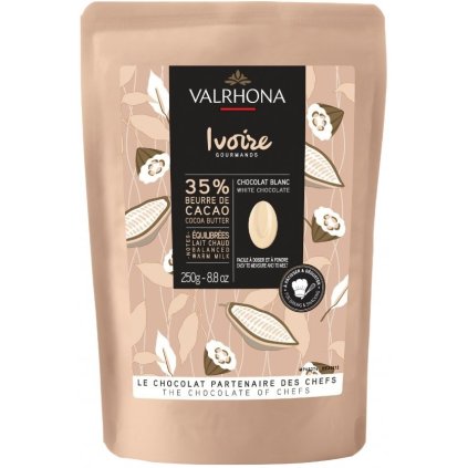 valrhona feves cokolada ivoire 35 250g nejkafe cz