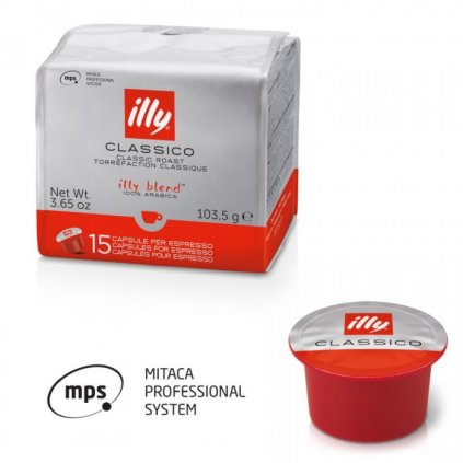 90 capsules caffe illy classic roasting medium mitaca mps