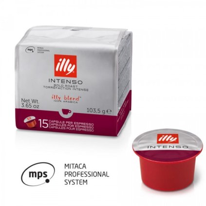 90 capsules caffe illy mitaca mps intense dark roasting