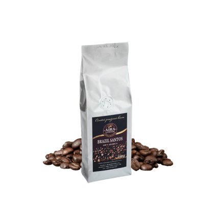 aira coffee brazil santos zrnkova kava 250 g