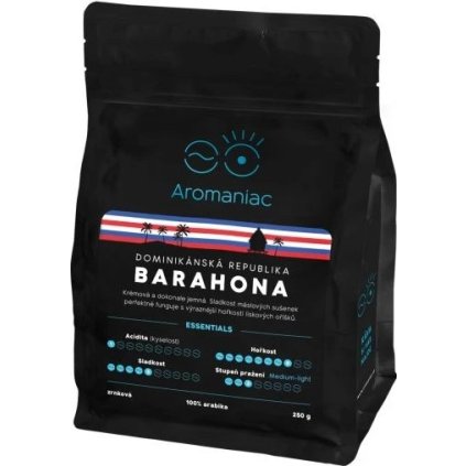 kava aromaniac dominikanska republika barahona zrnkova 250g nejkafe cz