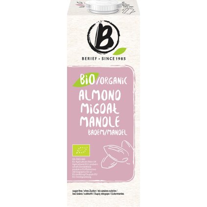 berief bio organic almond 1l nejkafe cz