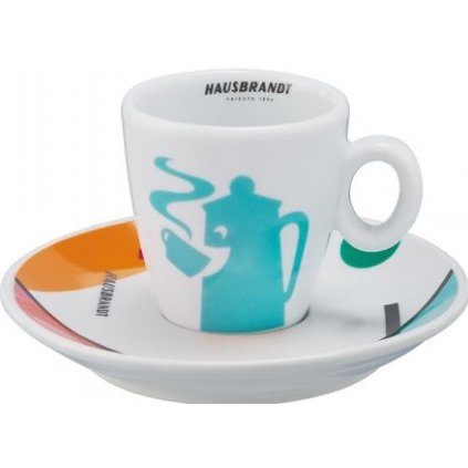 hausbrandt re design salek podsalek 2 cappuccino tyrkysovy 120ml nejkafe cz