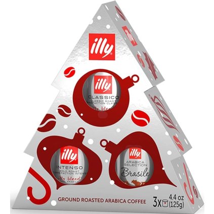 illy mleta 3x125g stromecek christmas tree nejkafe cz