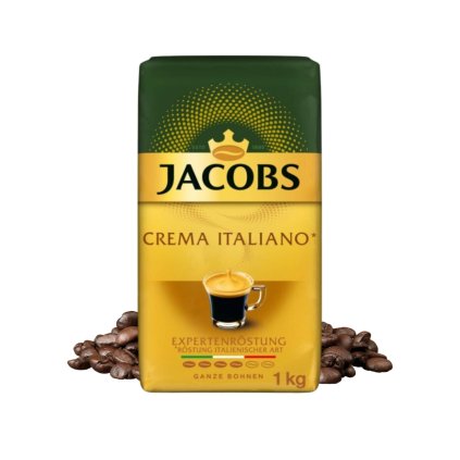 jacobs caffe crema italiano zrnkova kava 1 kg