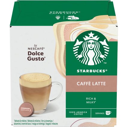 starbucks nescafe dolce gusto caffe latte 12 kapsli