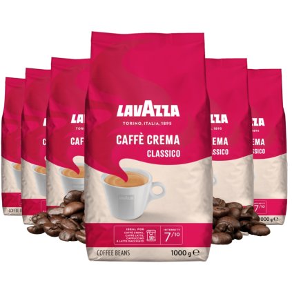 lavazza caffe crema classico zrnkova kava 6x1kg