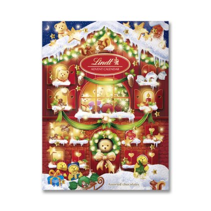 lindt teddy advent calendar 172g front