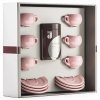 Danesi La Forma Sprint Gift Pack - Darkova Kazeta Kava 250g + 6 espresso šálků a 6 podšálků - růžová