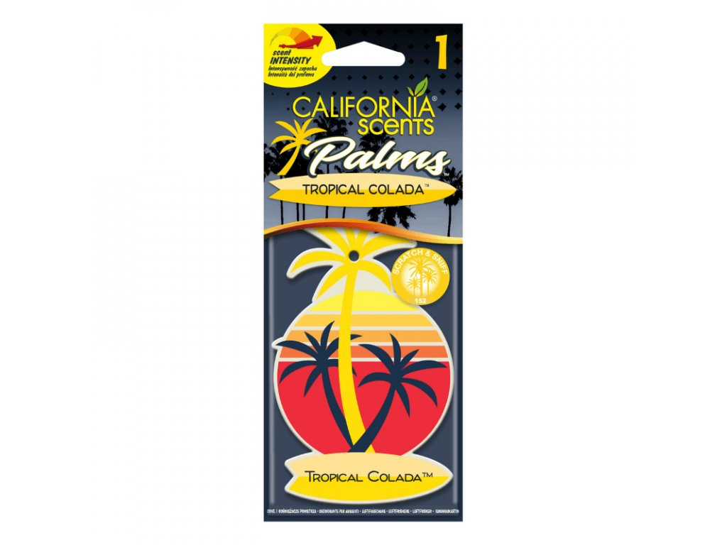 vůně do auta California Scents Palms TROPICKÝ KOKTEJL (tropical colada)