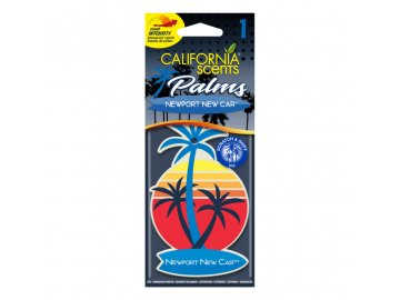 vůně do auta California Scents Palms NOVÉ AUTO (newport new car)