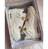 Air Jordan 4 Metallic Gold Women's ✨ (White & Gold) #nike #jordan #sneeakers #aj4 #2024 #streetstyle #streetstyle