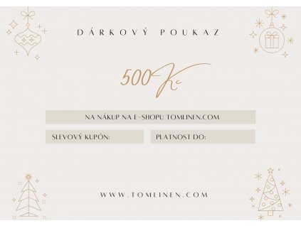 500 CZK értékű ajándékutalvány