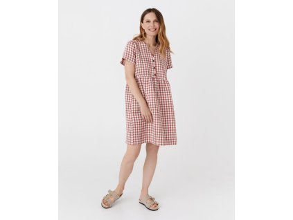 MACEIO dress in clay gingham 1[1]