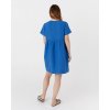 Midi plátěné šaty MACEIO v kobaltově modré barvě