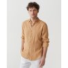 Pánská lněná košile NEVADA v karamelové barvě