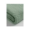 Mušelínové napínací prostěradlo Zelené