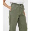 Lněné kalhoty CURACAO v mlžně zelené barvě