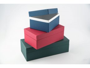 kartoteka na pohledy a5 box modra mix