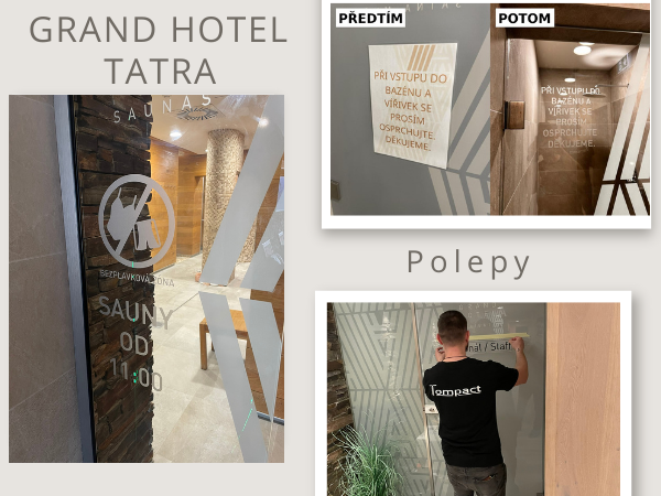 Reference – Polepy na hotelu