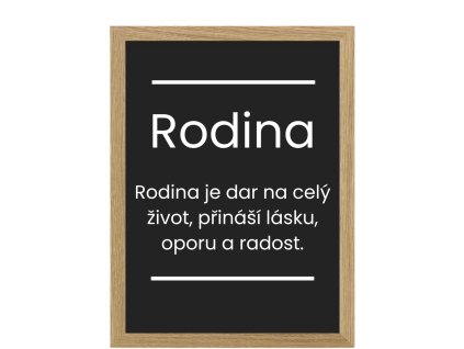 Rodina je dar na celý život, přináší lásku, oporu a radost