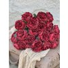 104.Anglická ruža kytica bordová1