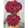 104.Anglická ruža kytica bordová5