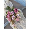 239.Mini kytica ruží ružová2