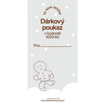 Dárkový poukaz 1000 Kč