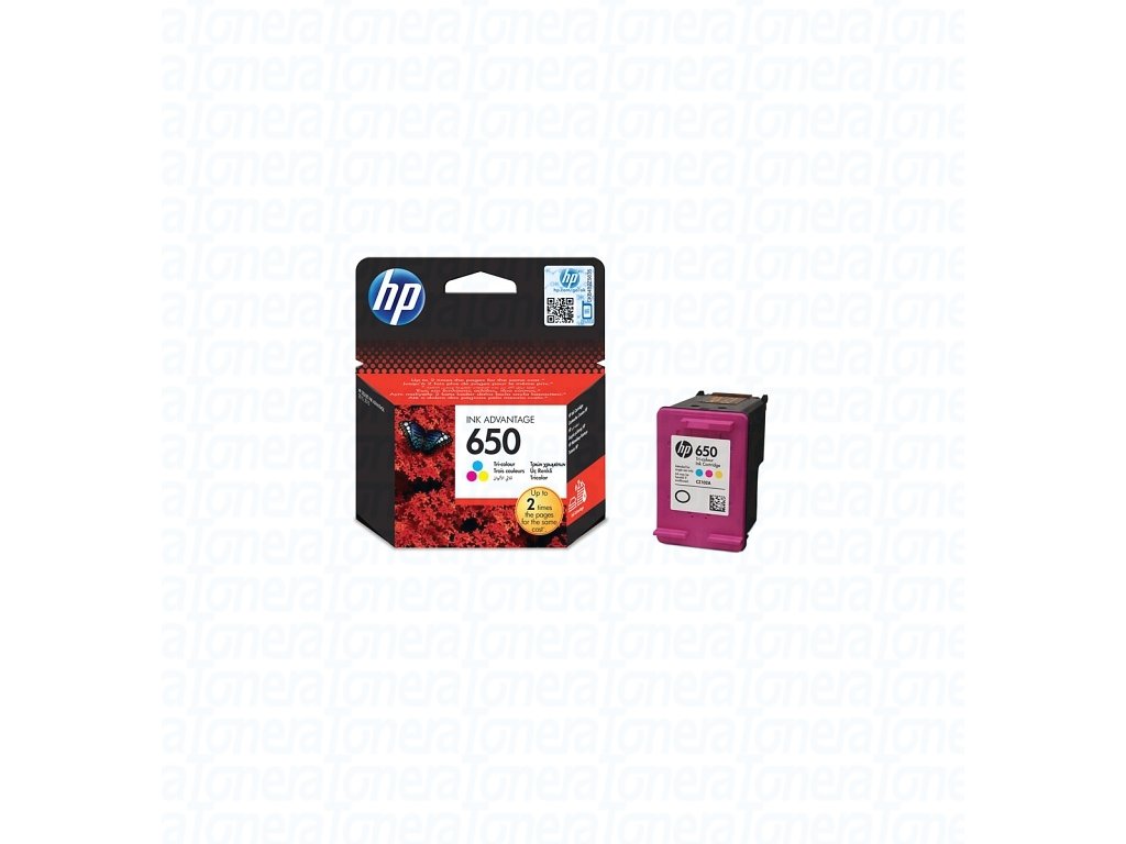 102847 hp cz102ae typ 650 color originalni cartridge 5ml 200s