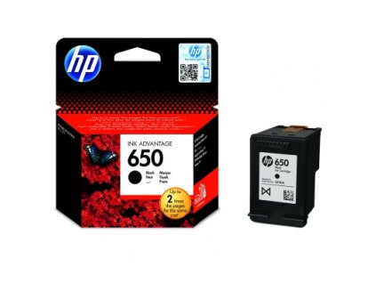 102844 hp cz101ae typ 650 black originalni cartridge 6 5ml 360s