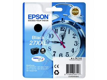 103048 epson t2791 typ 27xxl black originalni cartridge 34 1ml 2200s
