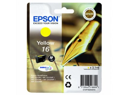 103057 epson t1624 typ 16 yellow originalni cartridge 3 1ml 165s