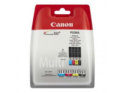 103183 canon cli551 set c m y bk originalni cartridge 4 7ml