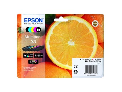 103576 epson t3337 typ 33 set black cyan magenta yellow phot black originalni cartridge 1 6 4ml